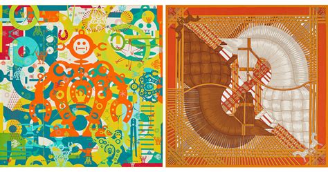 winning scarf designs from LE GRAND PRIX DU CARRÉ HERMÈS!